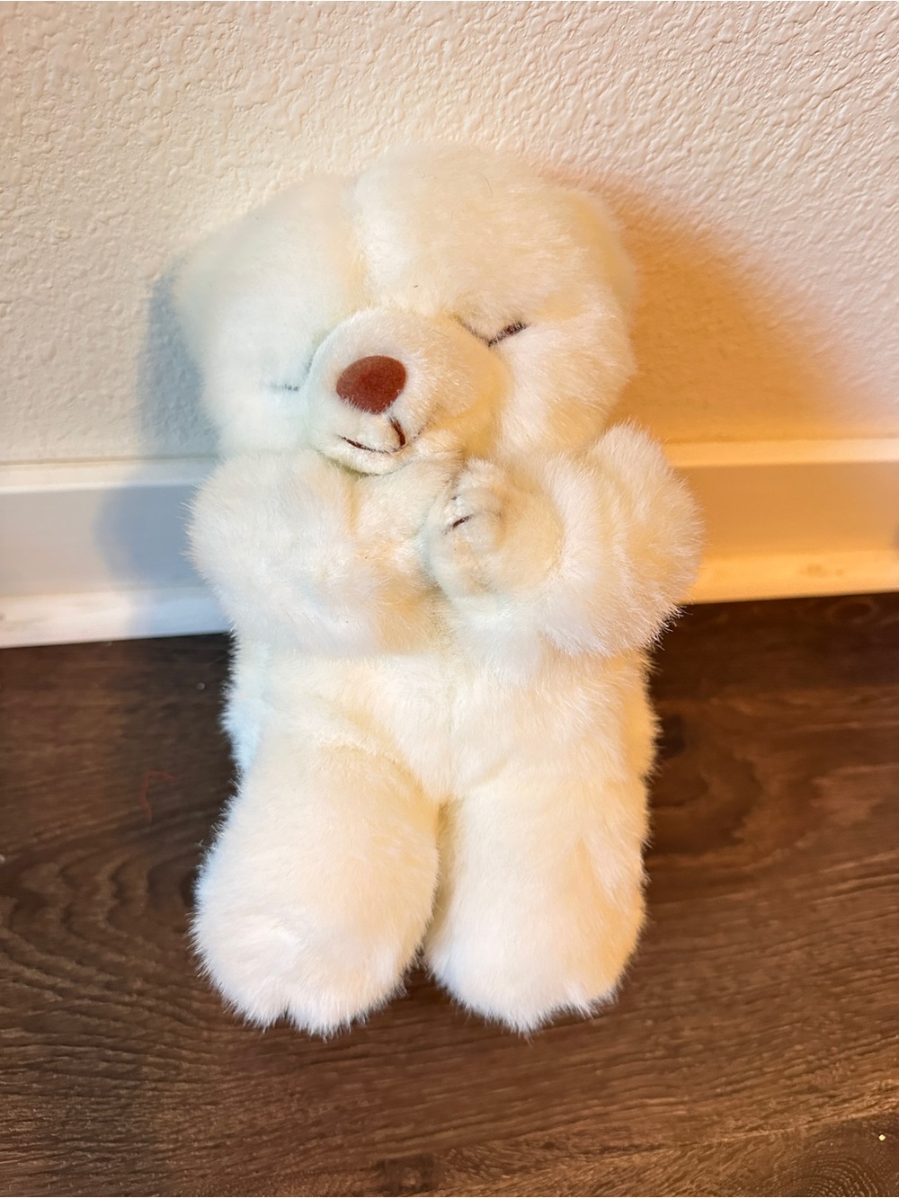 Vintage Ty Classic Faith Bear 10" White Praying Plush 1995 Ty beanie baby